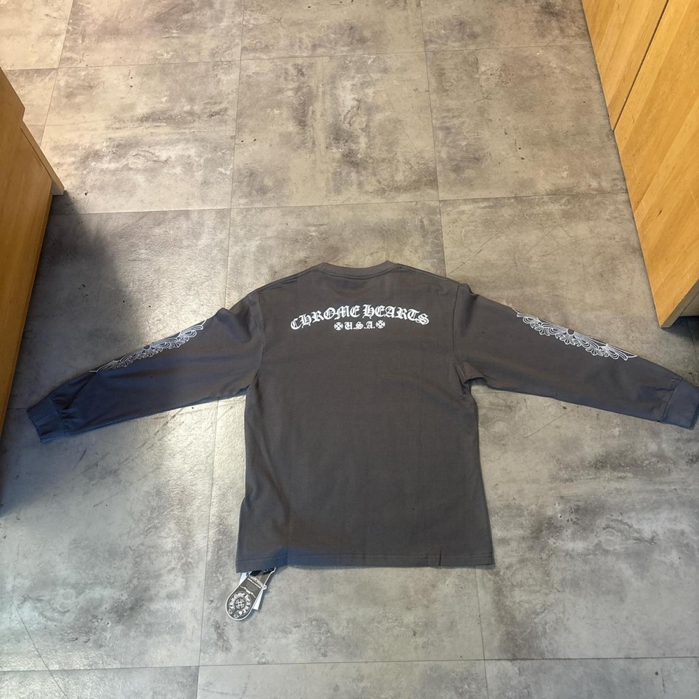 Chrome hearts Gray Long Sleeve | Size- Large - Picture 2 of 4